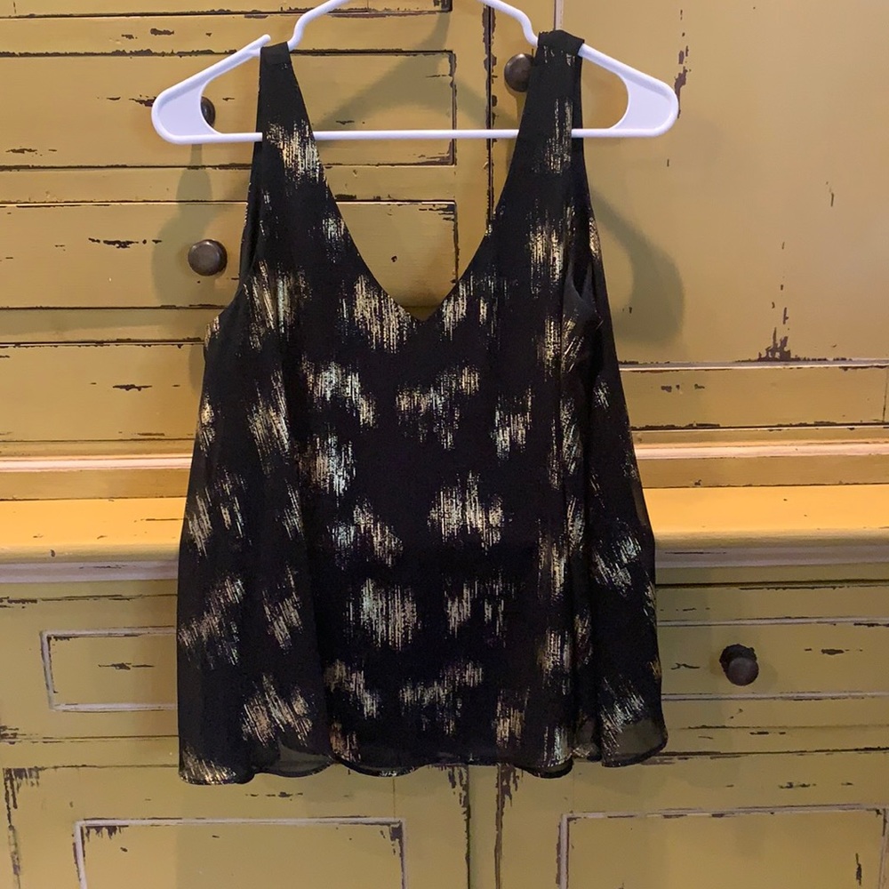 Black and Gold Top